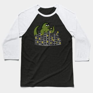 Rampaging Monster Takes a Tea Break Baseball T-Shirt